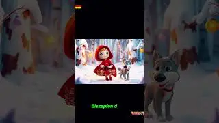 Der Wolf und Rotk&auml;ppchen im Schnee #shorts