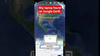 Big laptop found on Google Earth #googleearthshorts #maptuber #shortsyoutube #googleearth