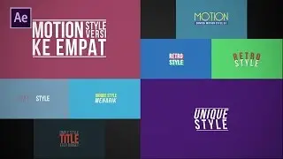 After Effects Motion Titles Pack 01 Free [INDONESIA]