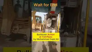 A JCB driver vandalised a toll plaza in Hapur, UP with his heavy vehicle . #jcb #viral #news #video