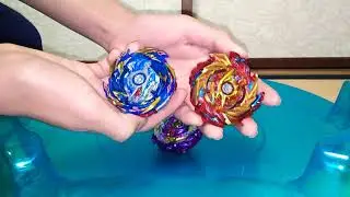 Beyblade burst Sparking Wakiya vs twin brothers(Jet wyvern vs Hyperion burn,Helios volcano