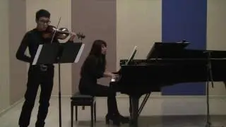 Brahms violin sonata in A major Op 100 No 2 Xinqu Li