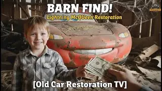 ASMR Abandoned Lightning McQueen Restoration | Restoring for My Son | Auto88 Car Restoration