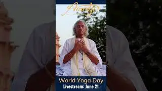 World Yoga Day Livestream 2023 with Gurudev Shri Amritji #shorts