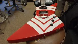 Epiphone Jason Hook M-4 Explorer Limited Edition FFDP Five Finger Death Punch Guitar Video Up Close