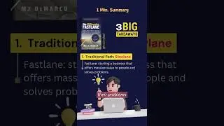 1 Minute Summary: The Millionaire Fastlane by M J Demarco: