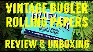 4K VIDEO - PRISTINE VINTAGE 1973 BUGLER ROLLING PAPERS REVIEW AND UNBOXING - #fullmeltfusion