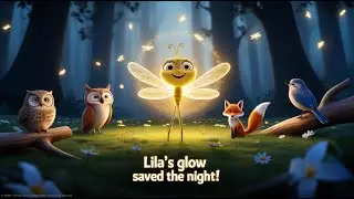 Lila&rsquo;s Glow: The Firefly Who Saved the Night! | Kids Moral Stories
