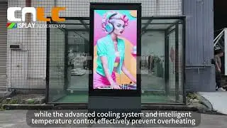 5500-Nit Bus Stop LED Totem Display for Outdoor Transit Advertising