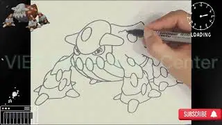 How to draw POKEMON Heatran step by step