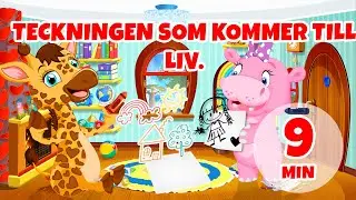 Tecknad film som vaknar till liv - 9 min Giramille | Barnvisor och sånger för barn