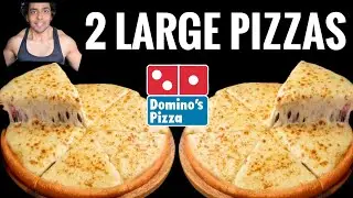 India का Record 😱 2 Large Dominos Cheese Margherita Pizza Eating Challenge