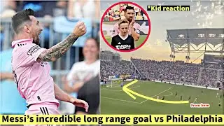 Reaction to Messi's incredible long range goal vs Philadelphia Union 😲🥶