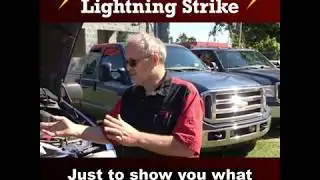 TRUCK was hit by a LIGHTING?!