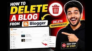 How to delete a blog from blogger