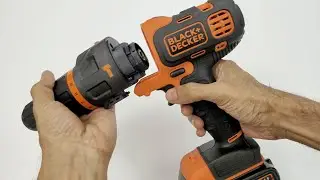 Black &  Decker Cordless Drill - Hammer Attachment for Concrete Drilling