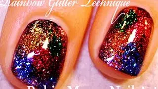 Glitter Nail Art Tutorial for short nails | Sparkle PARTY nails!