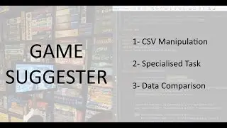 Game Suggester | Portfolio Project | CSV Data | Java