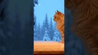 Cozy Winter Lo-Fi: Cat, Snowfall & Relaxing Ambient Dusk