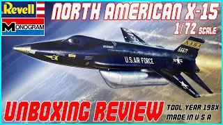 REVELL/MONOGRAM 1/72 NORTH AMERICAN X-15 UNBOXING REVIEW