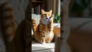 Mother Puss is talking to her son.#mama #cat