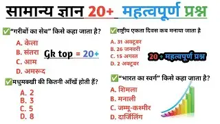 20+ Most Important GK Questions with Answers | SSC, Railway, UPSC, Police Exams   