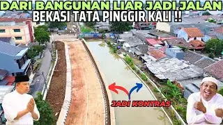 Dari BANGUNAN LIAR & PINGGIR KALI KUMUH JADI JALAN AKSES RAPI DUTA HARAPAN - WISMA ASRI