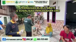 Pembagian Bubuk Abate dan Edukasi 3M + Plus untuk mencegah Demam Berdarah