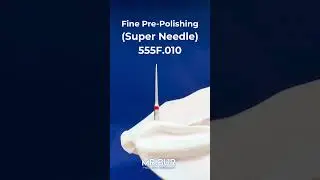 Fine Grit Pre-Polishing Super Needle Bur | Diamond Dental Bur