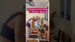 Foreigners First Fiesta Experience in Siquijor Island 🇵🇭 #filipino #Philippines #fiesta #pinoy