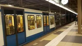 🚉GVB Amsterdam metro 51 Vertrekt smorgens vroeg om 8 uur uit Amstelstation, 29-01-2020