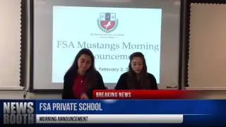 Fulton Science Academy Private School Morning Announcement Tuesday February 2 2016