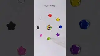 colorful star ✨ #satisfying  #funart  #stars   #shorts
