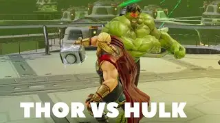 Thor Vs Hulk In Marvel Strike Force  Gameplay