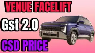 Hyundai Venue November 2025 CSD Canteen Price List | New Venue 2025 CSD Price | CSD Ca