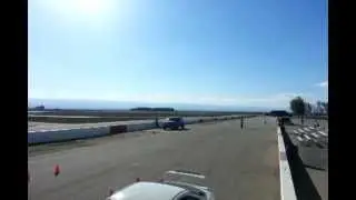 Robispec Scion Frs take-off with GT40 flyby (Monstrous Downshift)