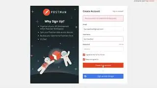 Unable to login to Postman Account - Create Account