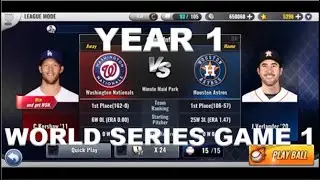 MLB 9 Innings League Mode: 2020 (Year 1) World Series Game 1 Washington (me) @ Houston Astros