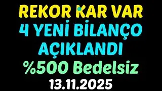 REKOR KAR VAR, 4 YENİ BİLAN&Ccedil;O A&Ccedil;IKLANDI, %500 Bedelsiz Kararı #borsa