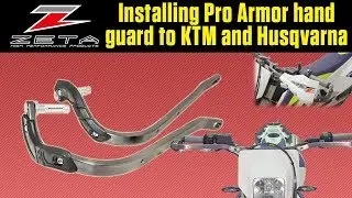 Installing Pro Armor hand guard to KTM and Husqvarna