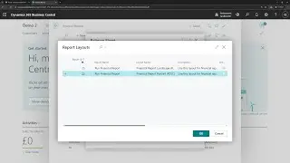 Business Central short video: Print a financial report in portrait mode