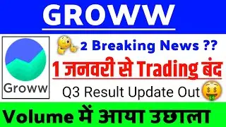 Groww share 1 जनवरी से Trading बंद ? | Groww energy share big news| Groww share latest update