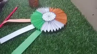 tiranga badge making at home/making of tiranga/badge making idea for independence day/school project