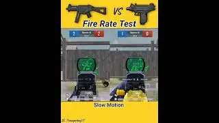 Fire Rate Test🤯🔥 UMP45 VS UZI  #pubg #pubgmobile #bgmi