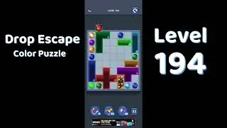 Drop Escape Level 194 Walkthrough 🟡🧩 | Color Puzzle Game Guide | Go Answer