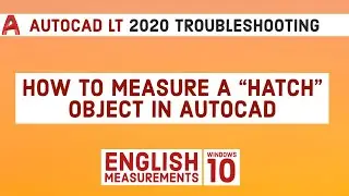 How to Measure a Hatch in Autocad | Autocad LT 2020 Tutorial
