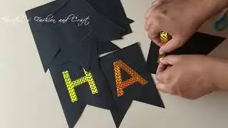 Very Easy Birthday Banner MICKEY MOUSE THEME DIY | Birthday Decoration Ideas | Party Banner Tutorial