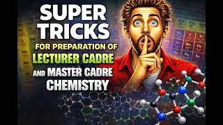 Master cadre chemistry preparation -2026 || Lecturer cadre II Master cadre chemistry