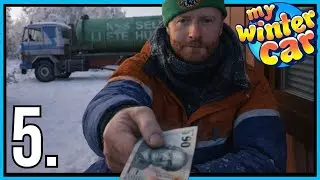 ME PAGAN POR LLEVARME SU CACA!! // MY WINTER CAR!! ep.5 ❄️🚗