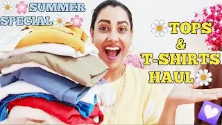 TOP & TSHIRT HAUL | MYNTRA/ FLIPKART/Amazon/AJIO/ KOOVS TOPS & TSHIRT HAUL| SUMMER TOP/ TSHIRT 💖💖